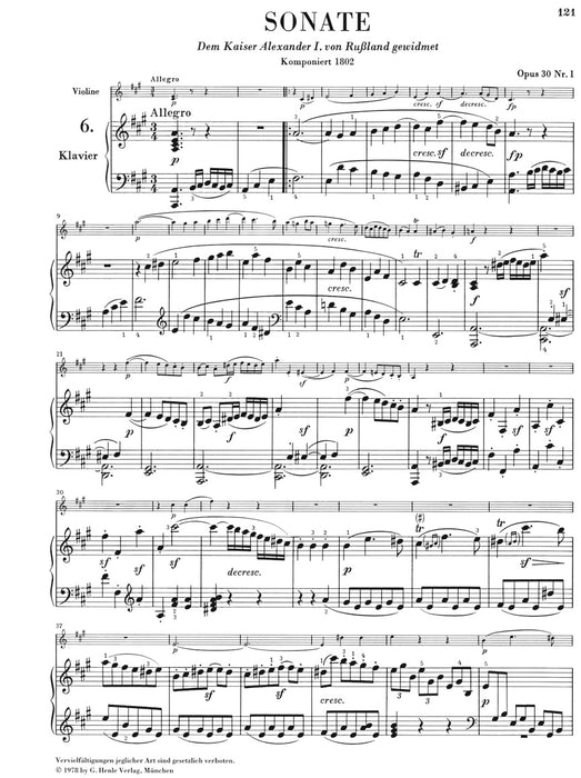 Sonaten fur Klavier und Violine Band II
