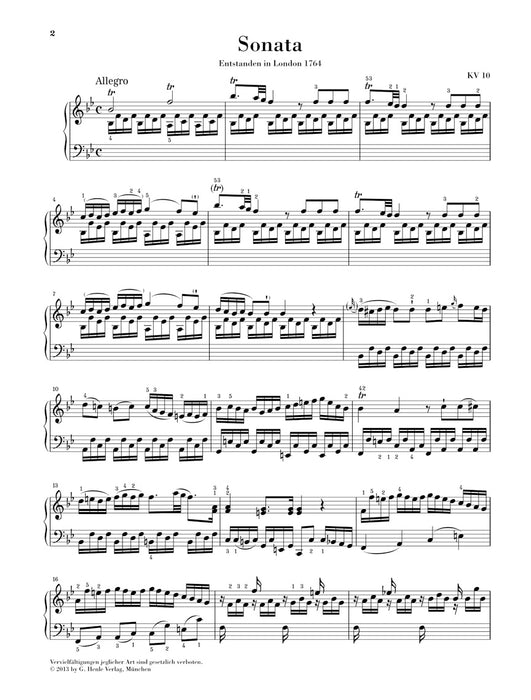 Wunderkind Sonatas II [K.10-15]