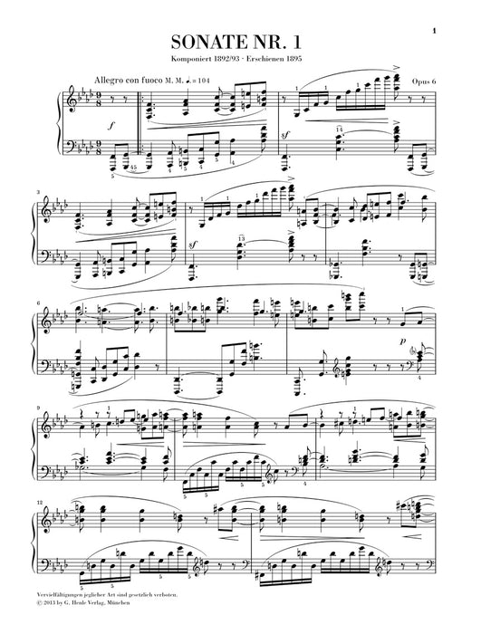 Piano Sonata No.1 in f minor Op.6