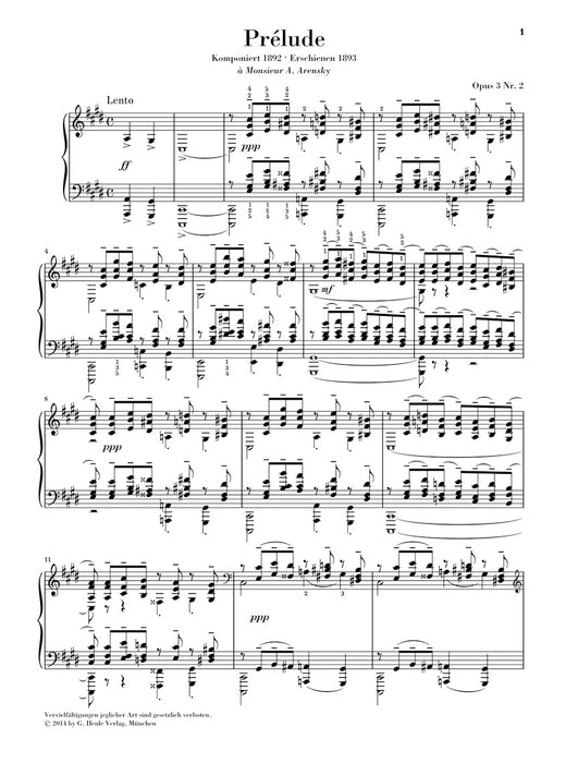 Prelude cis-moll Op.3-2