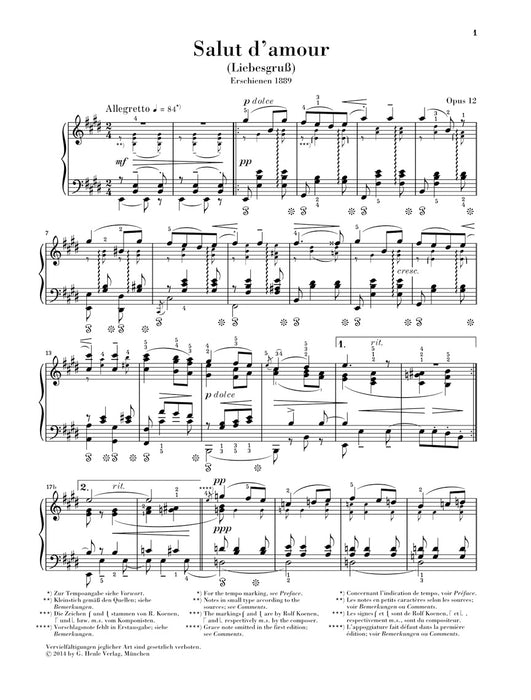 Salut D'amour Op.12