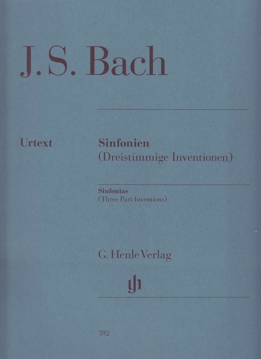 Sinfonien BWV787-801 (Dreistimmige Inventionen)【新校訂版】