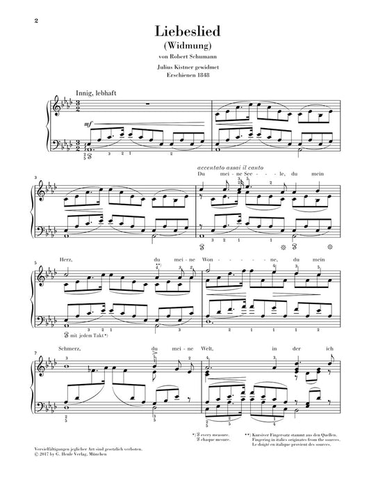 —　Liebeslied　(Widmung)　op.25　aus　献呈　シューマン＝リスト　