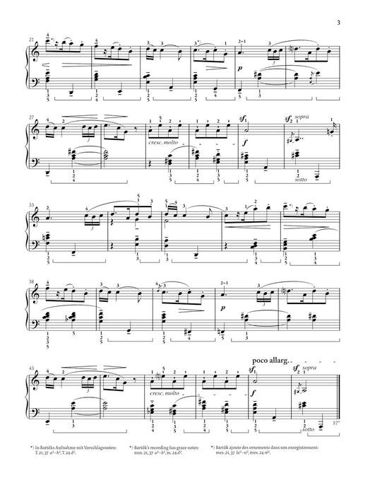 バルトーク ピアノ楽譜 二つのルーマニア舞曲