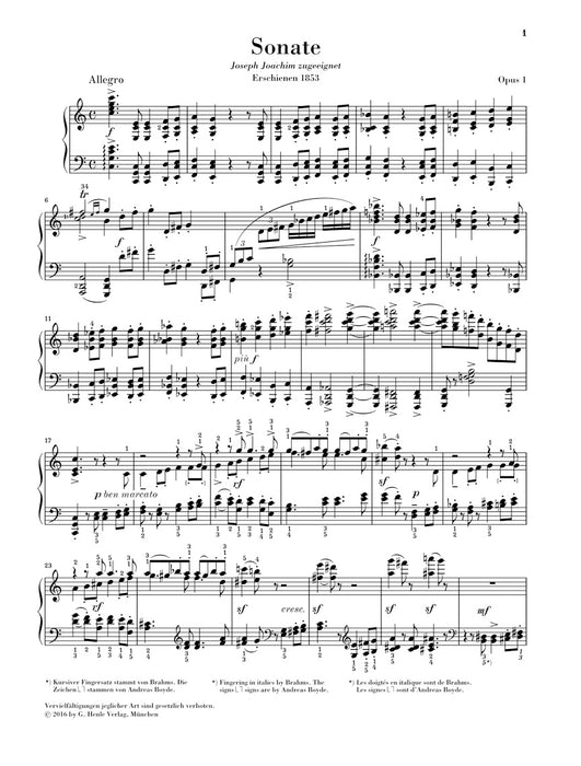 Klaviersonate C-dur op.1