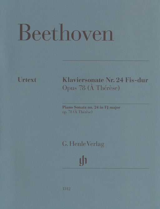 Klaviersonaten Nr.24 Fis-dur op.78 (A Therese)