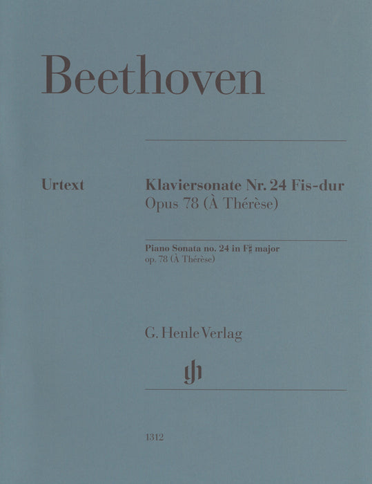 Klaviersonaten Nr.24 Fis-dur op.78 (A Therese)