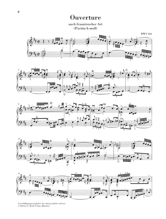 Franzosische Ouverture h-moll BWV 831