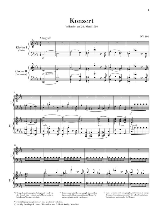 Klavierkonzert Nr.24 c-moll KV 491