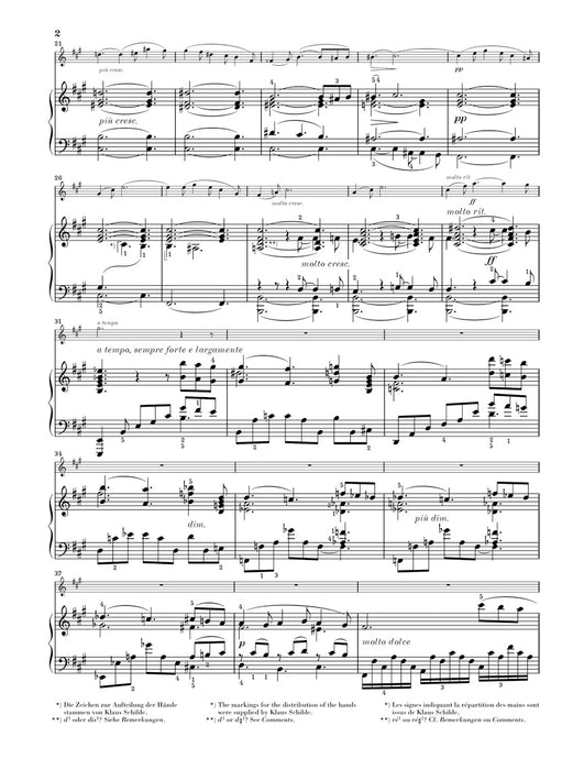 Sonata fur klavier und Violine A dur
