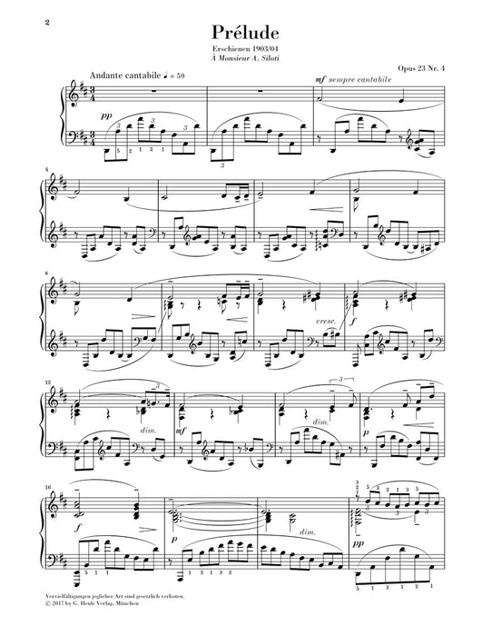 Prelude D-dur Op.23-4