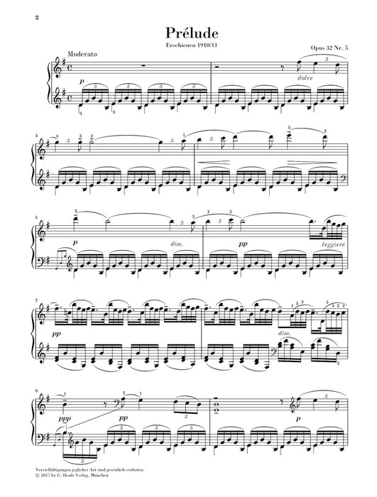 Prelude G-dur Op.32-5