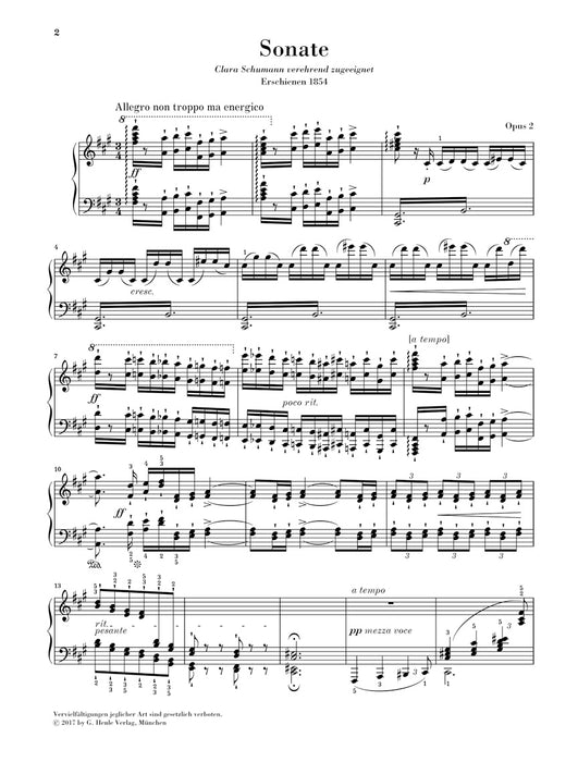 Klaviersonate fis moll op.2