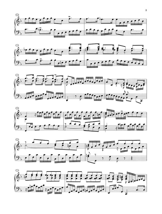 Englische Suiten 4-6, BWV 809-811(without fingering)
