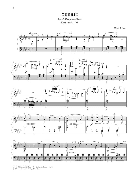 Piano Sonata No.1 f-moll Op.2-1 - ピアノソナタ 第1番 ヘ短調 作品2の1 - ベートーヴェン — 楽譜専門店  Crescendo alle