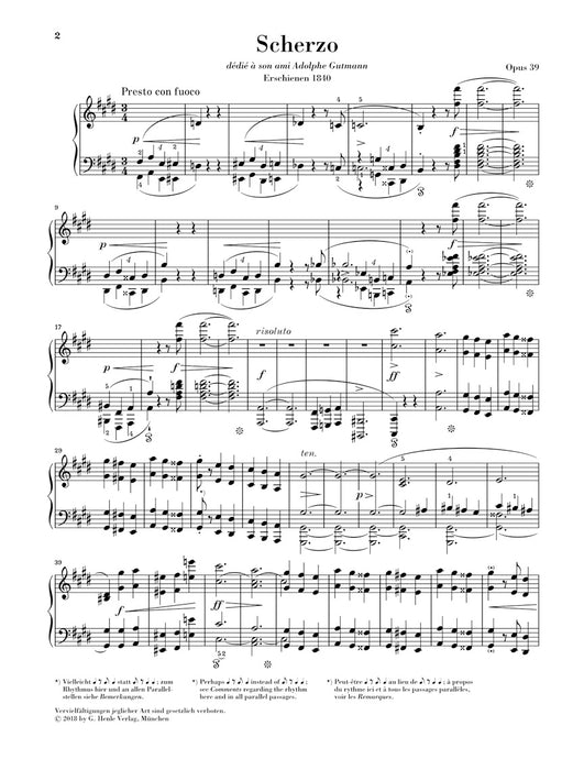 Scherzo cis-moll Op.39