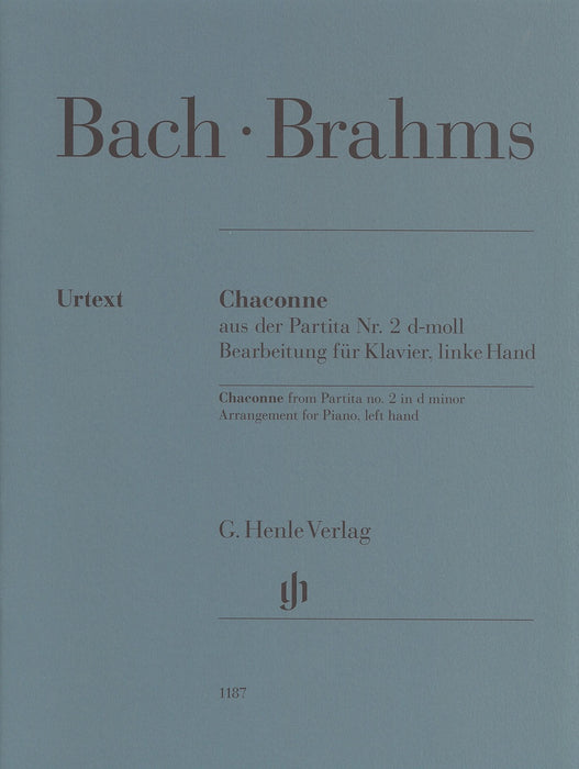 Chaconne aus der Partita Nr.2 d-moll (Johann Sebastian Bach), Bearbeitung fur Klavier, linke Hand