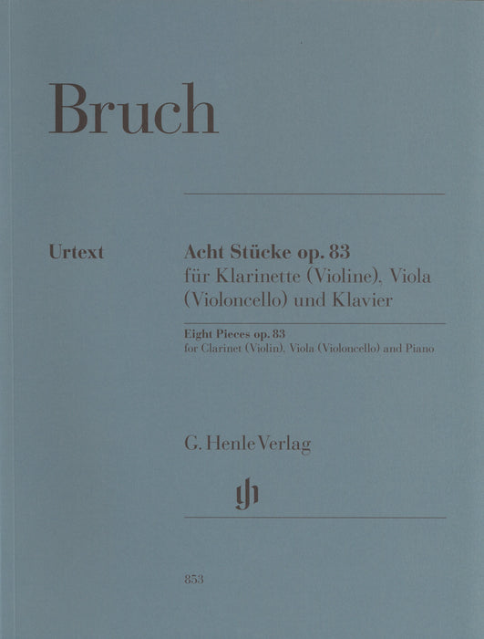 Eight Pieces for Clarinet(violin), Viola(violoncello) and Piano op.83