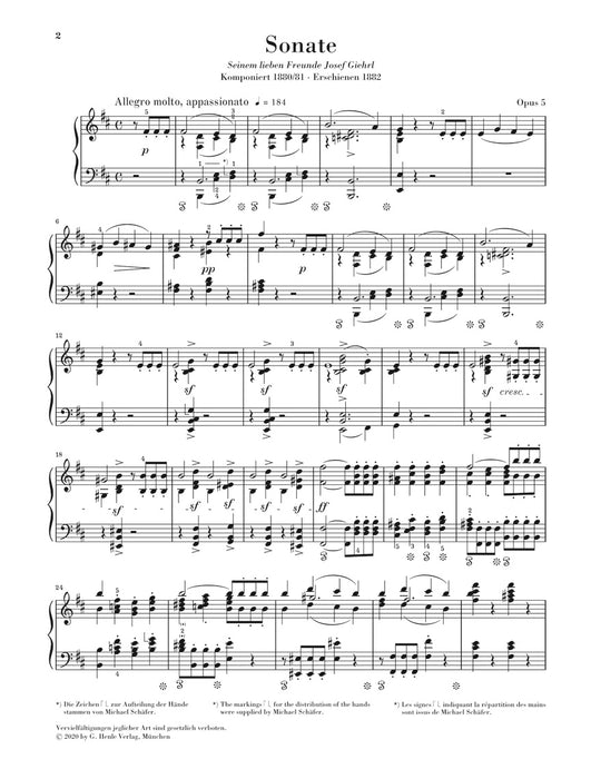 Klaviersonate h-moll Op.5