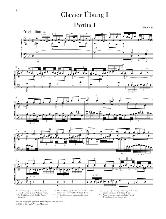 6 Partiten BWV825-830