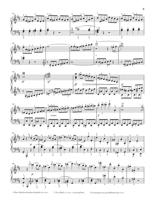 Klaviersonate Nr.7 D dur Op.10-3