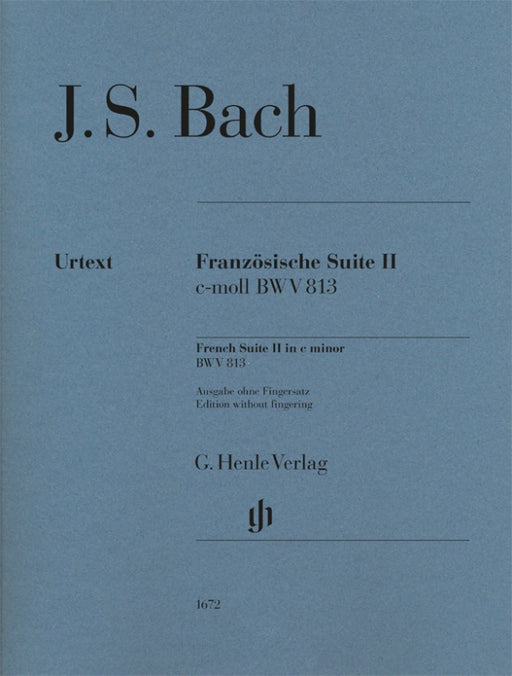 Franzosische Suiten 2 c moll BWV813（without fingering）