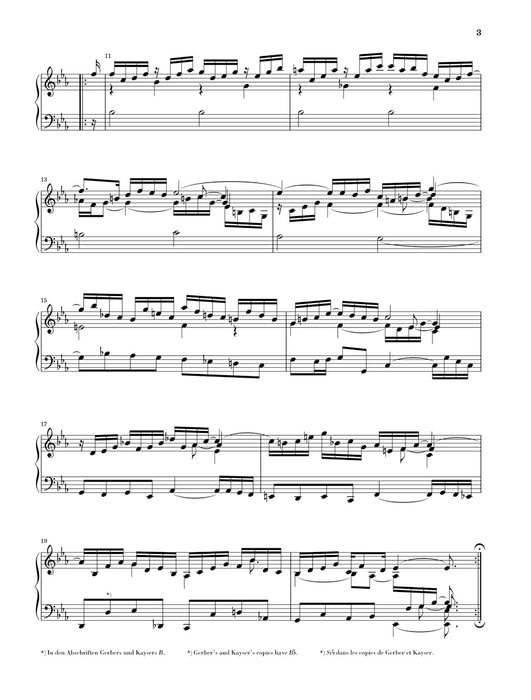 Franzosische Suiten 4 Es dur BWV815（without fingering）