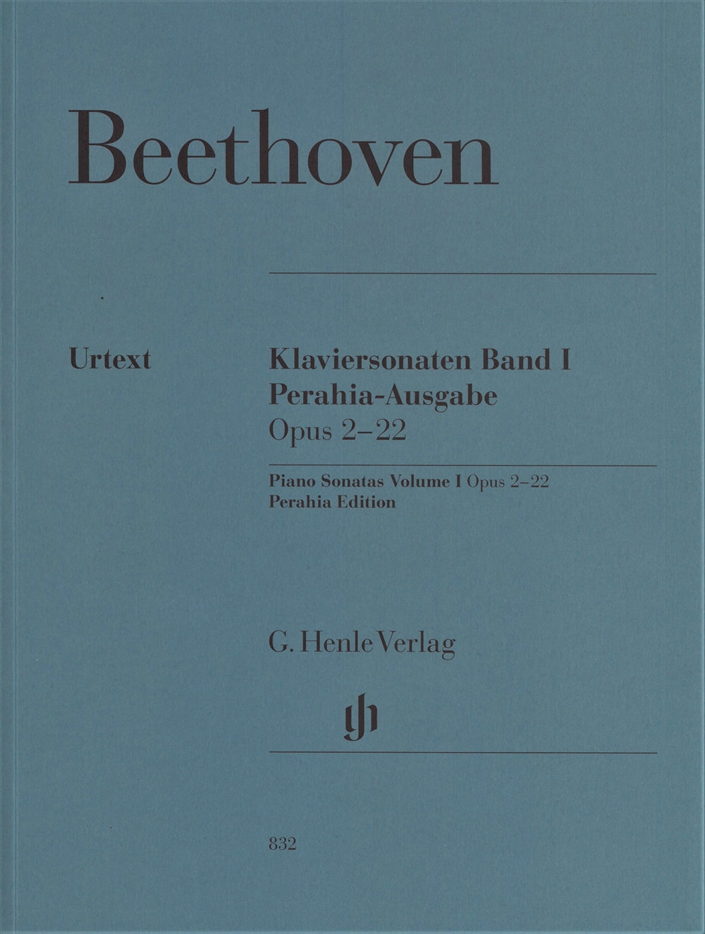 Klaviersonaten Band 1 (Op.2-22)[Perahia-Ausgabe] - ピアノソナタ集 