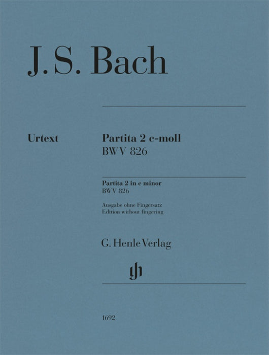 Partita No.2 c-moll BWV826(without fingering)