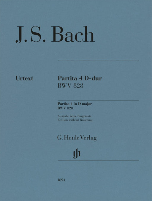 Partita No.4 D-dur BWV828(without fingering)