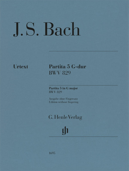 Partita No.5 G-dur BWV829(without fingering)