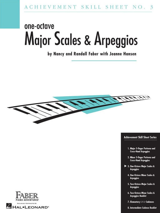 Skill Sheet No.3: One-Octave Major Scales & Arpeggios