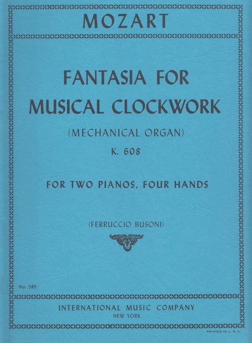 Fantasia for Musical Clock Work　KV608