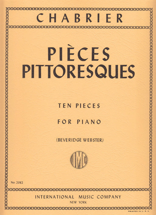 Pieces Pittoresques, 10 pieces