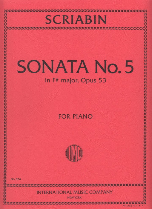 Sonata No.5 in F sharp major Op.53