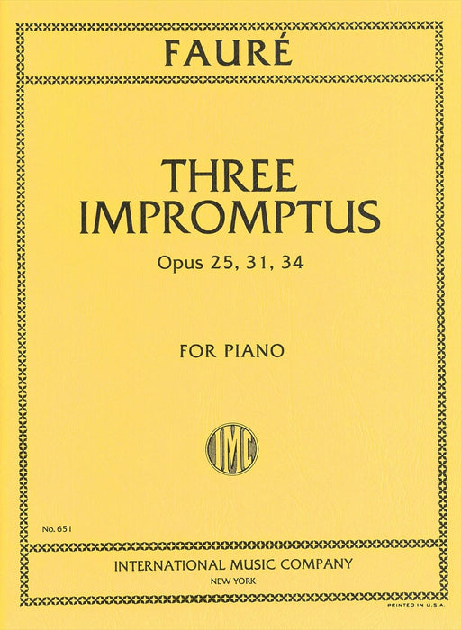 3 IMPROMPTUS Op.25, 31, 34