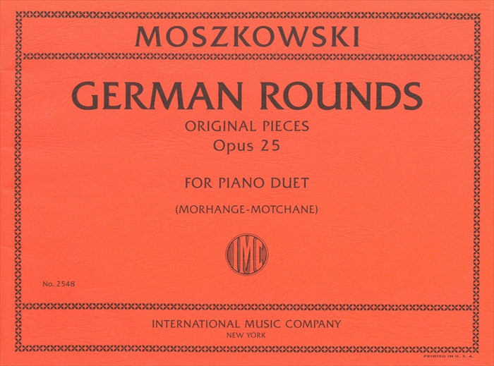 GERMAN ROUNDS Original Pieces Op.25 (1P4H)