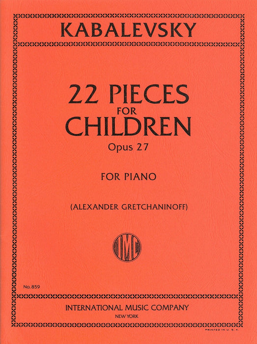 22 PIECES FOR CHILDREN Op.27