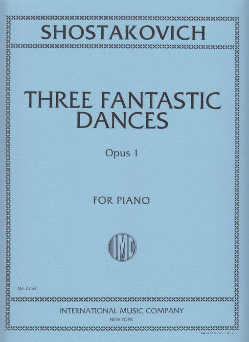 3 FANTASTIC DANCES Op.1
