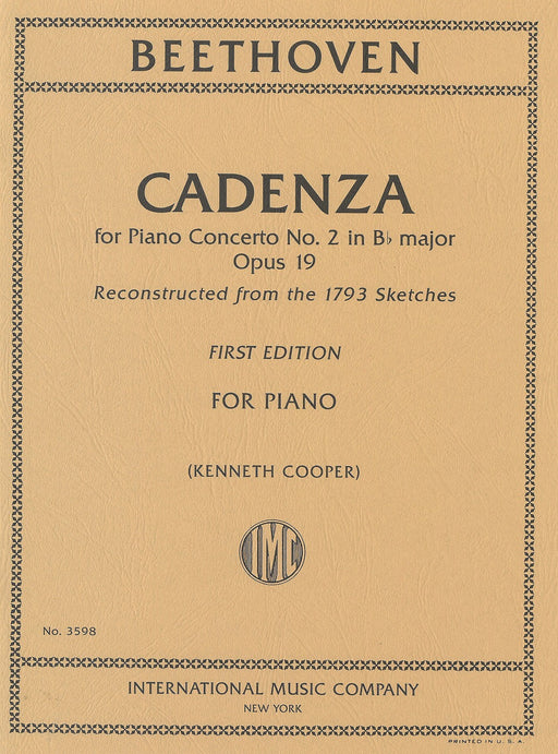 Cadenza for Piano Concerto No.2 Op.19
