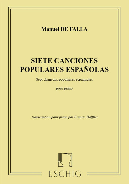 7 canciones populares espanolas (trans.Halffter, E.)