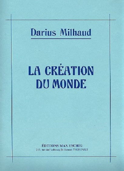 La Creation du Monde (1P4H)