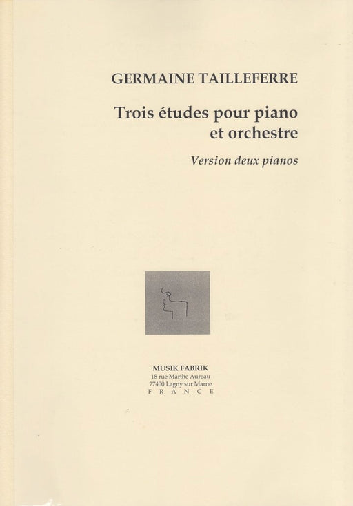 Trois Etudes pour piano et orchestre