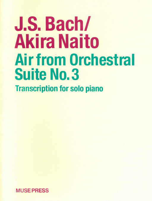 Air from Orchestral Suite No.3 for pianosolo