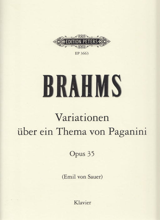 Variationen uber ein Thema von Paganini Op.35  [Sauer]