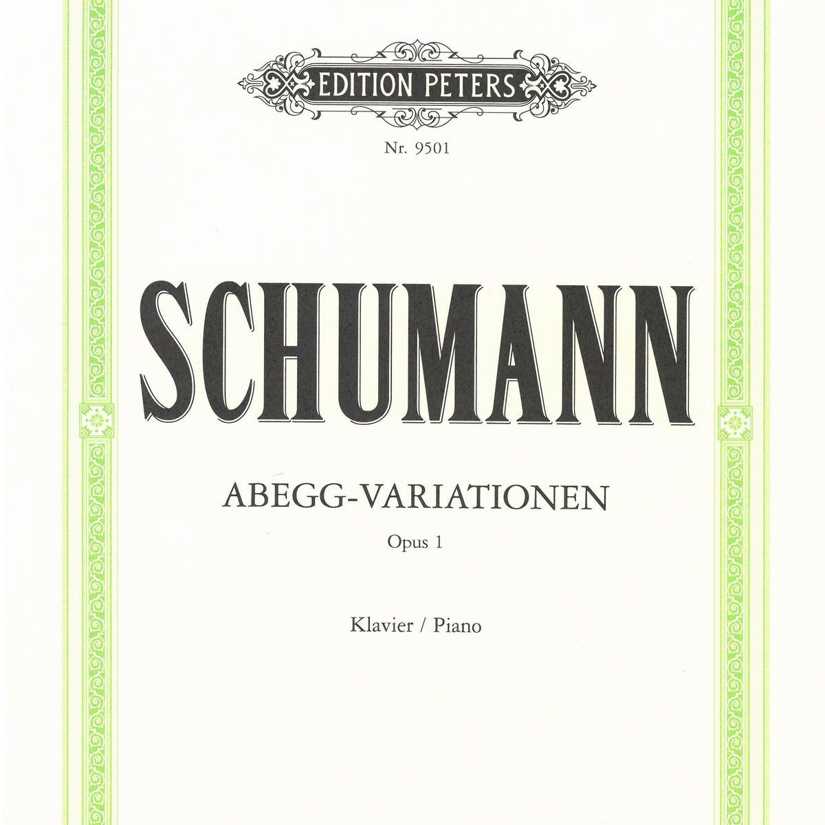 Abegg-Variationen Op.1 URTEXT - アベッグ変奏曲 作品1 原典版