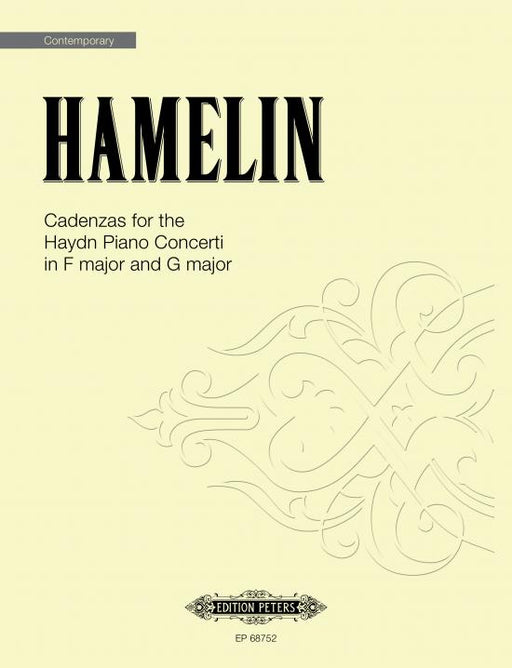 Cadenzas for the Haydn Piano Concerti in F major ＆ G major