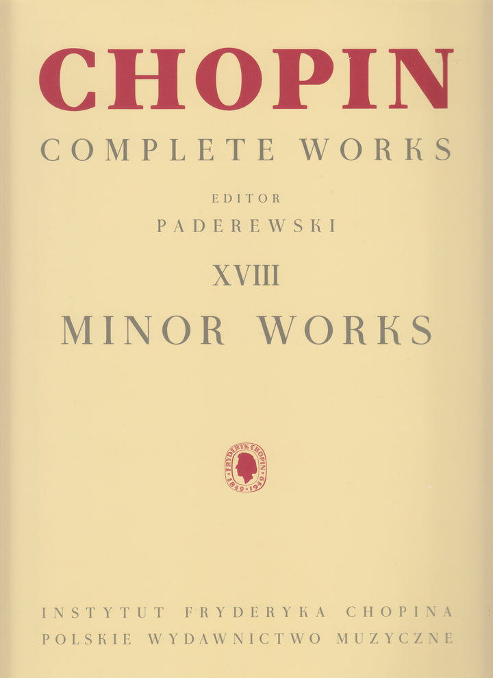 CW18 Minor Works - 色々な作品集 [パデレフスキ校訂 英語版