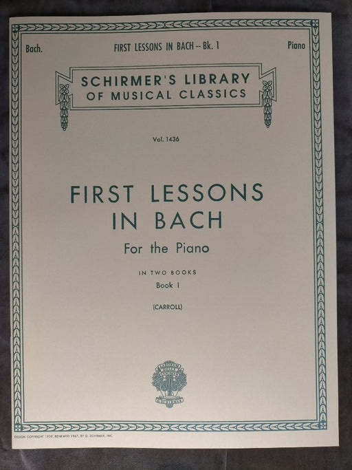 [理由あり品]First Lessons In Bach (Book 1)