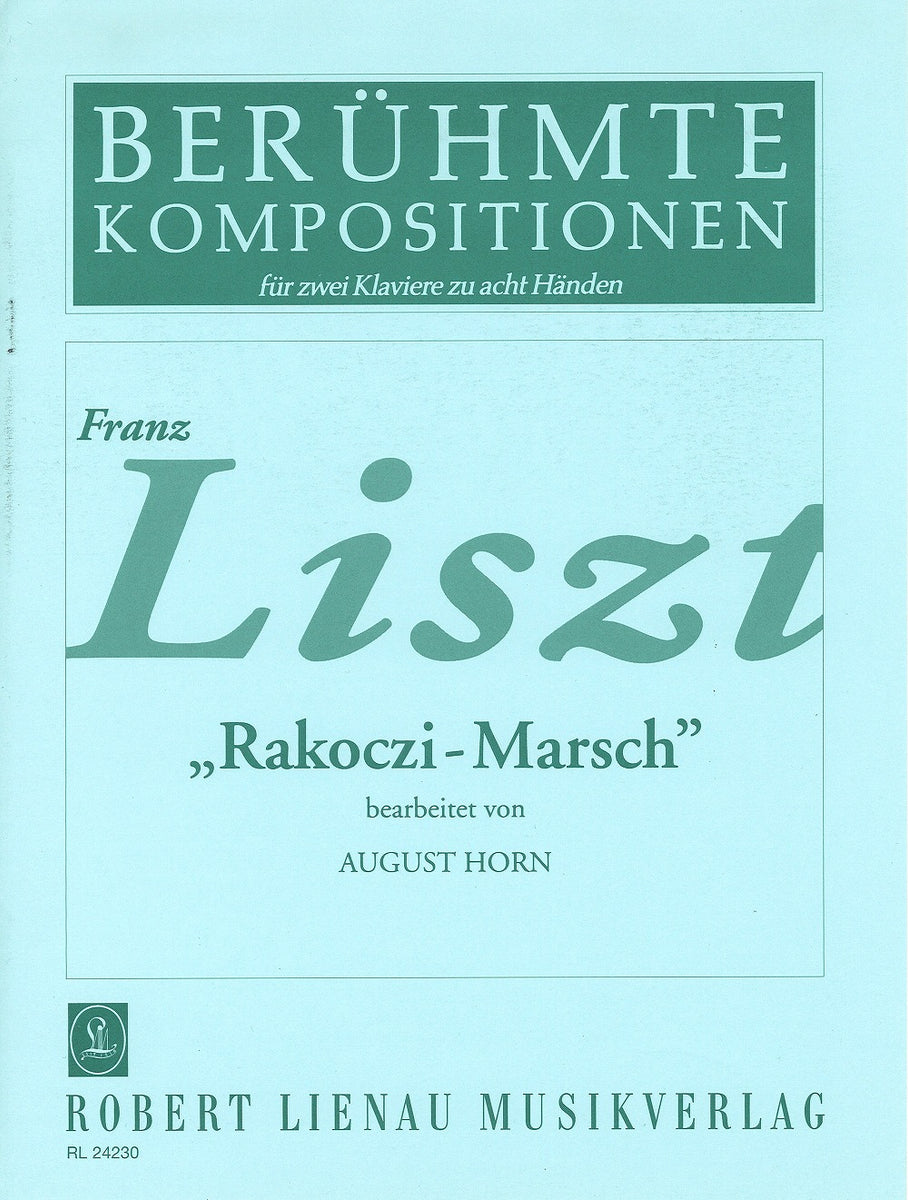 —　(2台8手編曲)　Rakoczi-Marsch　alle　ラコッツィ行進曲　リスト　楽譜専門店　Crescendo